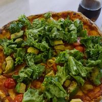 Pizza Vegano at La Chuta in Aguas Calientes