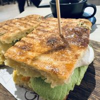 Sandwich vegano  at La Chuta in Aguas Calientes
