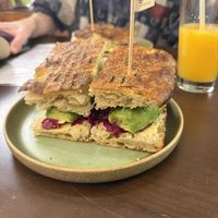 Delicious sandwich - amazing avocado   at La Chuta in Aguas Calientes