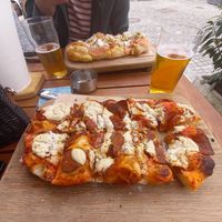 Vegan Salami pizza at Pizzeria Piccola in Ljubljana