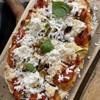 Zucchini pizza  at Pizzeria Piccola in Ljubljana