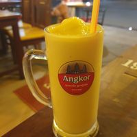 Mango shake with coco milk at Taste For Life in Siem Reap