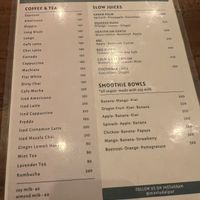 Food and drink menu (Nov 22)   at Mavi Cafe in Udaipur