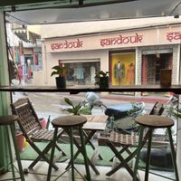 Window seating   at Mavi Cafe in Udaipur