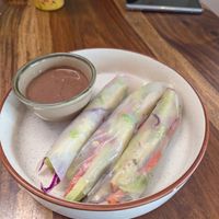 Summer rolls (without the mango 😥) at Mavi Cafe in Udaipur