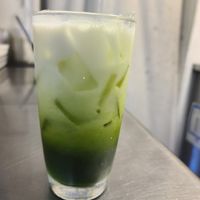 Thai green tea at Anchan Thai in Longmont