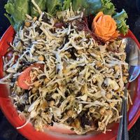 Tea leaf salad - highly recommend   at Anchan Thai in Longmont