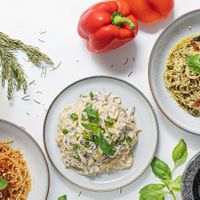 Our options at Pasta Al Vegan - Cloud Kitchen in Lisbon