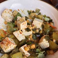 Tofu esquites   at Lua Brewing in Des Moines