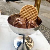 Chocolate gelato   at Cioccolatitaliani in Milan