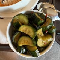 Cucumber saladd  at Levi in Munich