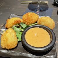 Cheese balls!  at Citta Vegan Izakaya in Hamburg