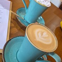 Matcha hot chocolate with flumps at Prosper in Ely