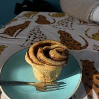 Cinammon bun  at Prosper in Ely