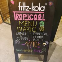 Daily menu at TROPICOOL in Madrid