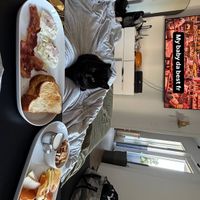 bacon and eggs are not vegan  at Ouija Macc - Psychopathic Records in Farmington Hills