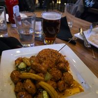 Gardein chicken rice bowl. Vegan. at Yard House in New York City