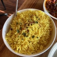 Perfectly steamed and seasoned rice  at Chefs of Tandoori in Malvern