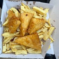   at Papa's Fish and Chips in Whitby