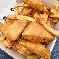   at Papa's Fish and Chips in Whitby