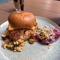 Vegan breakfast burger  at Emmi's Kitchen - Schwabing in Munich