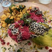 Red Avocado Toast + Tofu   at Emmi's Kitchen - Schwabing in Munich