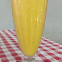 Banana mango shake at Spring Rolls Lanta in Koh Lanta