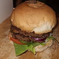 Vegan Burger at Big Apple Dive Resort in Puerto Galera