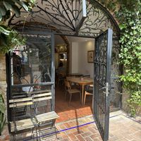 From the back patio  at Bluebell Coffee Roasters in Valencia