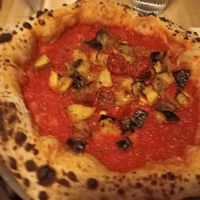 Marinara + eggplant at Basils in Brussels