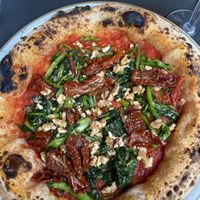 Pizza “vegan"  at Basils in Brussels