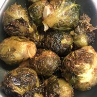 Harisah crispy Brussel sprouts at Saha in San Francisco