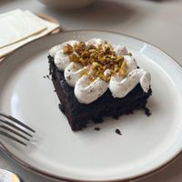 Schoko Pistazien Brownie   at Kelia in Leipzig