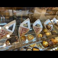 Cakes window at MIR concept store... coffee and more in Brussels