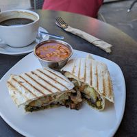 Vegan breakfast wrap at Mio Mondo in Bowness-on-windermere