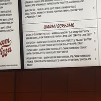 I-Scream options #Veganuary at I Scream For Pizza in Newcastle Upon Tyne