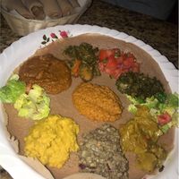 Nile vegetarian for two 🙌🏻 at Nile Ethiopian Restaurant in Orlando