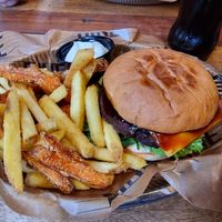 Vegan bbq burger at Diné Burgers in Helsingborg