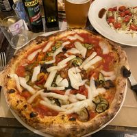 pizza with vegan cheese  at Napul'e in Cagliari