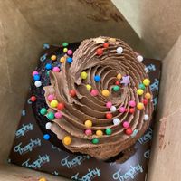 Vegan chocolate cupcake  at Trophy Cupcakes & Party in Seattle