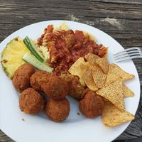 Essen vom Buffet at StrandPauli in Hamburg