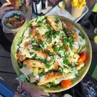 Vegan Caesar salad was not completely vegan :( at StrandPauli in Hamburg