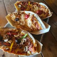 Pizza (: at StrandPauli in Hamburg