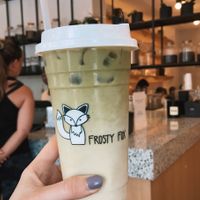 matcha latte  at Frosty Fox in Orlando