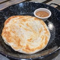 Roti with peanut sauce   at P'nut Asian Kitchen in South Brisbane
