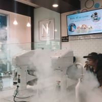 ice cream being made!!!  at Creamistry in Cerritos