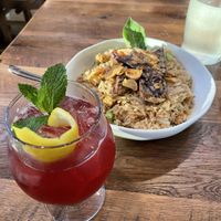 Mr. Gandhi’s Basil Fried Rice  at LuluBangBang in Durham