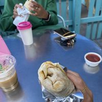 Vegan burrito  at Grumpy Donuts in St Peters