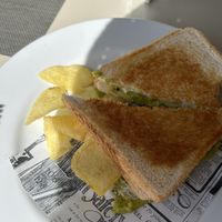 Sandwich with guacamole  at H10 Costa Adeje Palace - Buffet Restaurant El Jable in Tenerife
