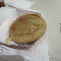 Hot Korean pancake  at Lazy Sundaes - Dumbo in Brooklyn